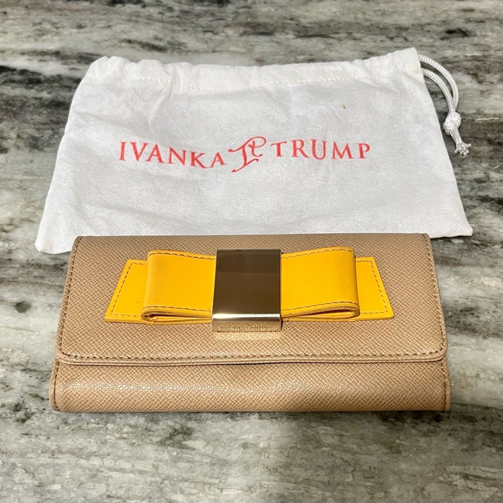 Ivanka Trump yellow bow wallet